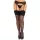 LEG AVENUE – fekete spandex harisnya gyöngyökkel