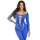 LEG AVENUE – érzéki bodystocking, királykék színben