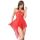 CHILIROSE - érzéki piros babydoll L/XL