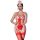 CHILIROSE - vörös, érzéki nővér bodysuit L/XL méretben