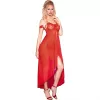 CHILIROSE - érzéki hosszú vörös babydoll S/M