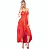 CHILIROSE – vörös hosszú babydoll L/XL méretben
