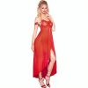 CHILIROSE – vörös hosszú babydoll L/XL méretben