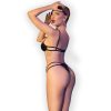 CHILIROSE - fekete csipkés bodysuit S/M méretben