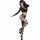 CHILIROSE - fekete topp és leggings (S/M)