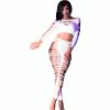 CHILIROSE – érzéki fehér top és leggings S/M
