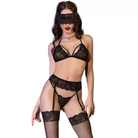CHILIROSE - elegáns fekete szett (4db) L/XL méret