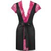 LIVCO CORSETTI FASHION - érzéki fekete köntös és tanga S/M