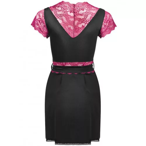 LIVCO CORSETTI FASHION - érzéki fekete köntös és tanga S/M