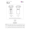 LIVCO CORSETTI FASHION - érzéki fekete köntös és tanga S/M