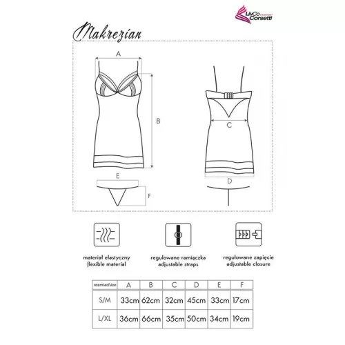 LIVCO CORSETTI FASHION – érzéki fekete ing és tanga