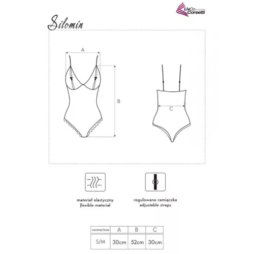 LIVCO CORSETTI FASHION - elegáns body és köntös Fekete Színben