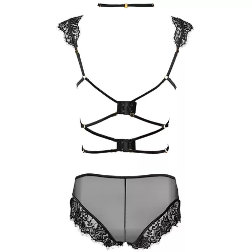 LIVCO CORSETTI FASHION – érzéki fekete melltartó és bugyi L/XL
