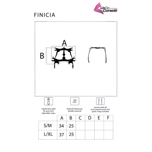 LIVCO CORSETTI FASHION – stílusos harisnyatartó fekete L/XL