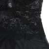 SUBBLIME - fekete csipkés babydoll tüll részletekkel L/XL