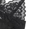 SUBBLIME - virágmintás csipke babydoll fekete L/XL