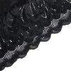 SUBBLIME - virágmintás csipke babydoll fekete L/XL
