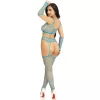 LEG AVENUE – kék crop top harisnyák és kesztyűk