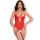 CHILIROSE – érzéki, nyitott lábként szolgáló piros bodysuit