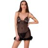 LIVCO CORSETTI FASHION – érzéki babydoll fekete tanga combo