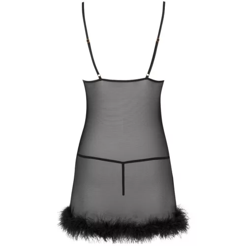 LIVCO CORSETTI FASHION – érzéki babydoll fekete tanga combo
