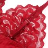 SUBBLIME – selymes csipkés babydoll (Vörös, S/M)