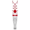 LIVCO CORSETTI FASHION - Thiara LC 20213 – érzéki piros body harisnyával