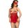 CHILIROSE - Red XL babydoll szett négy részes kivitelben