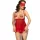 CHILIROSE - Red XL babydoll szett négy részes kivitelben