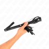 KINK – fekete textúrájú markolatú ostor 48,5 cm