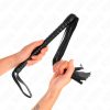 KINK – fekete textúrájú markolatú ostor 48,5 cm
