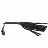 KINK – fekete bársony mini ostor, 30 cm