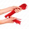 KINK – piros puha PVC korbács, 70 cm
