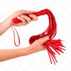 KINK – piros puha PVC korbács, 70 cm