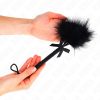 KINK – 25 cm-es nyakörv tollakkal és fekete masnival