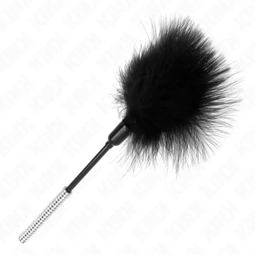 KINK – strasszos fogantyús, 27 cm-es csiklandozó tollak