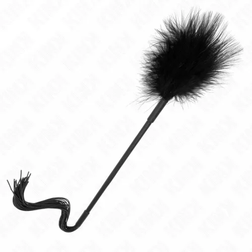 KINK - szilikon ostor tollakkal a kényeztetéshez 47 cm