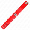 KINK - állítható nyaklánc széles piros pánttal (65 cm)