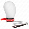 KINK – állítható nyaklánc piros pánttal 36-43 cm