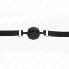 KINK - állítható szilikon gátló – 55 cm fekete, 5 cm golyóval