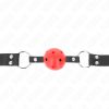KINK – légáteresztő 4 cm gumi labda, állítható pánttal