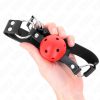 KINK – légáteresztő 4 cm gumi labda, állítható pánttal