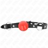 KINK - izgató 4 cm-es gumi gag szájpecek