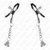 KINK - ezüst harang fülcsipesz (6 cm) - prémium érzéki kiegészítő