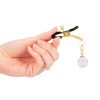 KINK – arany üveg golyós mellbimbó csipesz 6 cm