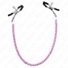 KINK - lila mellbimbócsipesz lánccal 30 cm