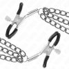 KINK – 3 láncos mellbimbó csipesz, fekete
