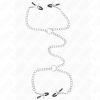KINK – 4 láncos mellbimbócsipesz 32 cm-es láncokkal