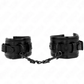 KINK – állítható fekete csuklóbilincsek 20-30 cm