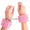KINK – prémium bőrpántos csuklókötöző, pink színben